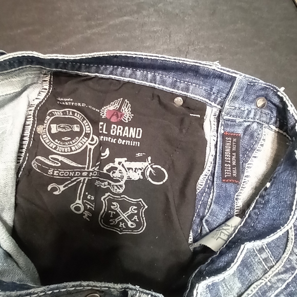 T.K.Axel Men's Slim Straight Leg Jeans Size 34x32 - Picture 3 of 7